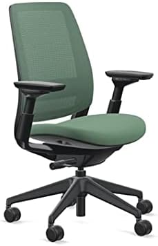 Steelcase Series 2 Office Chair, Graphite Frame, Cogent Connect Jungle, Hard Floor Casters
