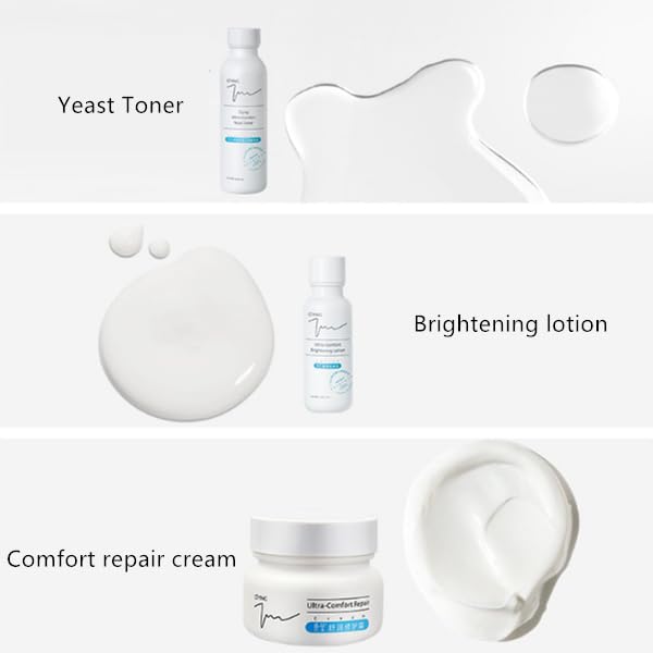 Ultra Comfort Skincare Set - Multi-Effect Bifid Yeast Toner, Soothing and Brightening Lotion, and Repair Cream