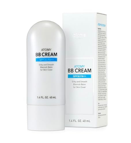 BB Cream SPF30 PA++ 40ml – Flawless Lightweight Coverage for Skin Tone, Moisturizing UV Protection Balm, Compact Korean Face Base for Brightening and Skin Care