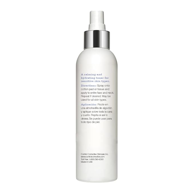 Control CORRECTIVESensitive Skin Tonic with Aloe, 6.7 Fl Oz - Calms Overstimulated Or Reddened Skin Types, Soothing & Sedating with Aloe Vera & Chamomile Extracts, Refreshing, Relaxing, Replenishing