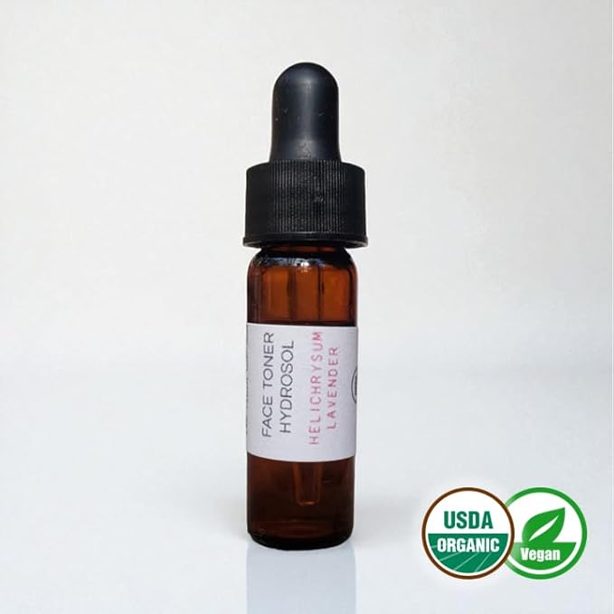 Helichrysum Lavender Face Toner Sample for Mature Skin - Certified Organic, Vegan, & Cruelty-Free