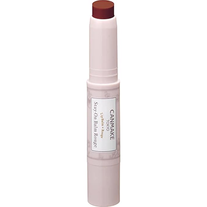 CANMAKE - Stay-On Balm Rouge - Tinted Lip Moisturizing Long-Lasting Protection - 0.1oz (2.8g) (16 Earl Grey Leaf)