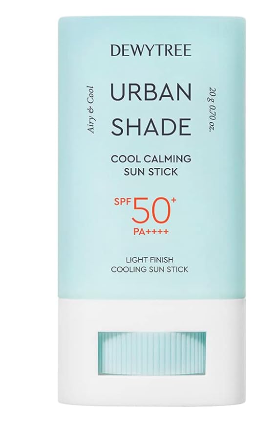 DEWYTREE Urban Shade Cool Calming Sun Stick SPF 50+ Pa++++ 20 g (0.70 oz) | light finish cooling sun stick