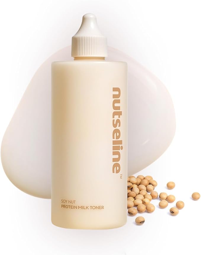 Korean Skin Care - Soy Nut Protein Hydrating Milk Toner 300ml with Amino Acids, Lightweight Moisturizing Face Toner, Milky Toner for Face Non Sticky Glow Finish, Daily Skin Toner for Women & Men