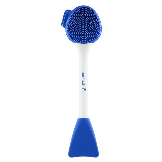 Medicube Zero Pore Mud Mask and Brush Set: Zero Pore Mud Facial Mask and Multi Pore Brush & Face Mask Applicator