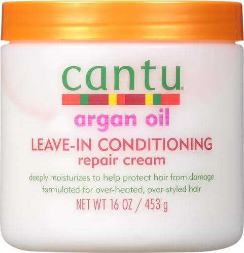 Cantu Leave-In Conditioning Repair Cream, 16 oz | Argan Oil | Pack of 2