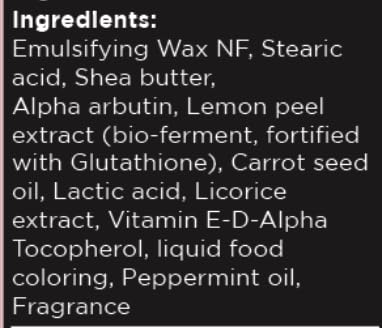 Lip Lightening Cream for Dark Lips, Smokers and Non-Smokers, Help Fade Discoloration with Alpha Arbutin & Licorice Extract, Scented & Soothing Mint, 10ml/0.33fl.oz