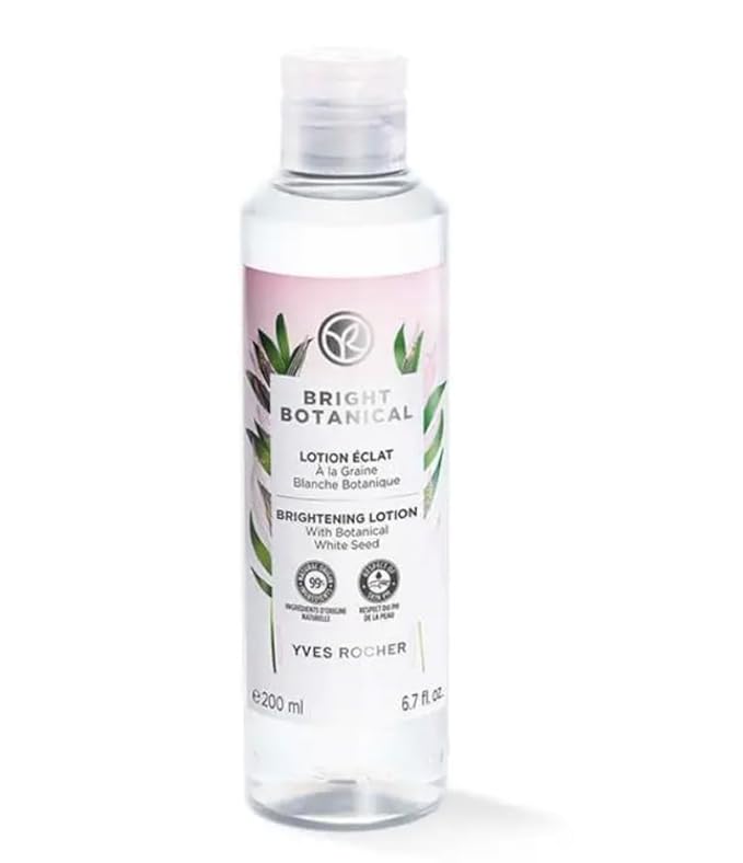 Yves Rocher Bright Botanical Skincare Set of 3 Cleansing Scrub 125 ml/4.2 flOz Moisturizing Tonic Lotion 200 ml/6.7 flOz Day & Night Moisturizing Cream 50 ml/1.7 flOz Radiance Care