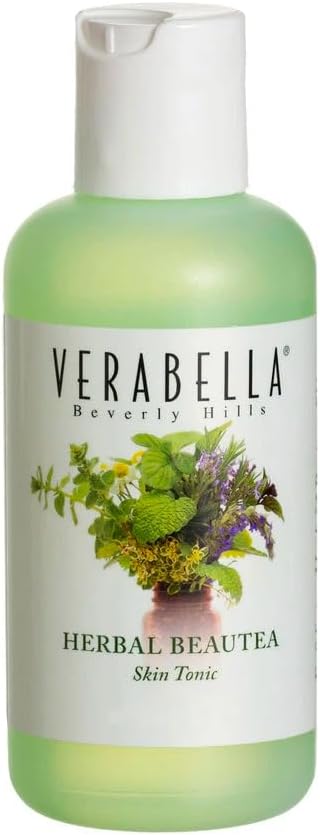 VERABELLA Herbal Beautea Skin Tonic, Non-Drying Cold-Pressed Herb Toner with Salicylic Acid for Oily/Acne-Prone Skin, 4 fl. oz.