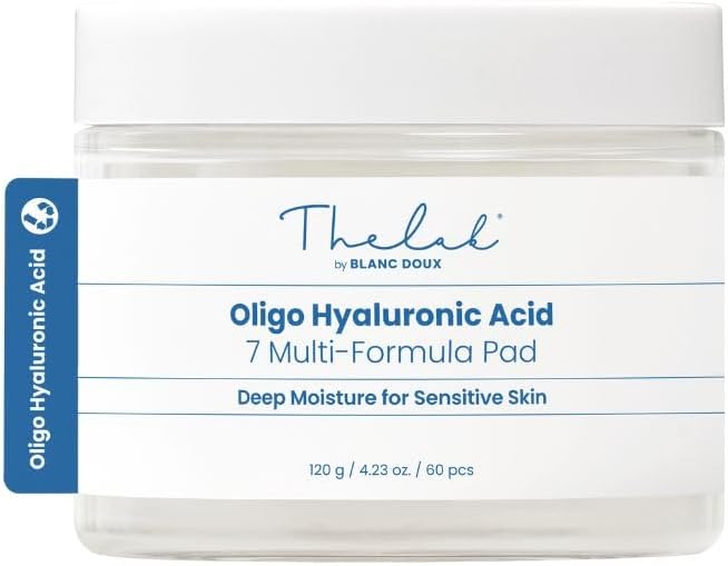 Oligo Hyaluronic Acid 7 Multi Formula Pads 120g - Deep Moisture, Calming Care, Soft Cotton Pads, Ideal for All Skin Types, Korean Skin Care (60 Units)