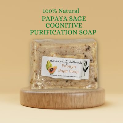 Botanical Fusion: Papaya Sage Handcrafted Soap (Super chunky cut 7-8.9 oz, Hi-Exfol Bath)