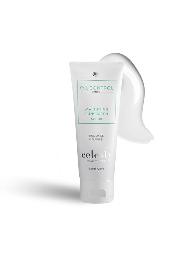 Clesty Beauty Oil-Control Sunscreen SPF 30 – Lightweight, Non-Greasy Sunscreen for Oily Skin, 2 oz Matte Moisturizing Cream with Broad Spectrum UVA And UVB Beauty Sun Protection
