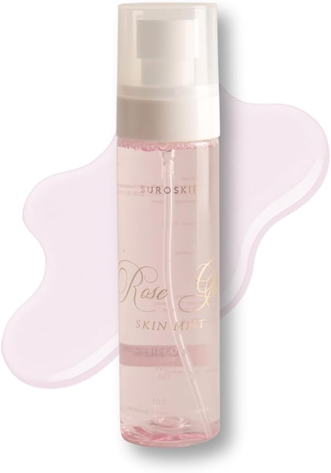 Roses Glass Skin Mist 100Ml | 2 in 1 Face Toner + Makeup Setting Spray | Rose Water for Face with Aloe Vera & Lotus | Toner for Glowing & Hydrating Skin | All Skin Types | for Men & Women