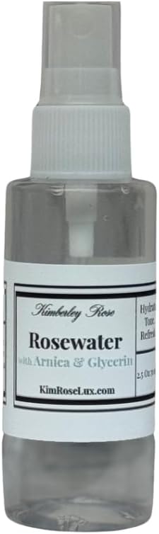 Rosewater and Glycerin Hydrating Face Mist with Arnica Extract, for Face, Hair, Locs
