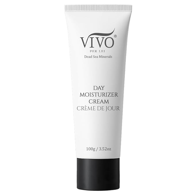 Vivo Per Lei Day Cream - Dead Sea Face Cream for Dull, Dry Skin - Moisturizing Day Cream with Shea Butter - Non Greasy Day Moisturizer - Hydrating Face Cream for Women - 3.4 Fl. Oz.