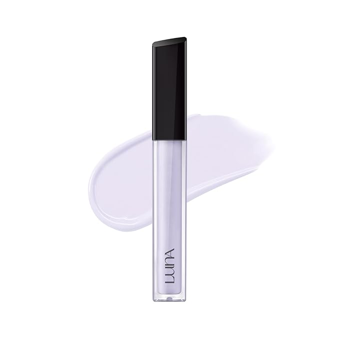 LUNA Long Lasting Corrector 02 Pure Lavender, Color Corrector, Yellowness & Dullness, Lightweight, Natural Coverage, Ideal for Fair to Light Skin, 0.22oz