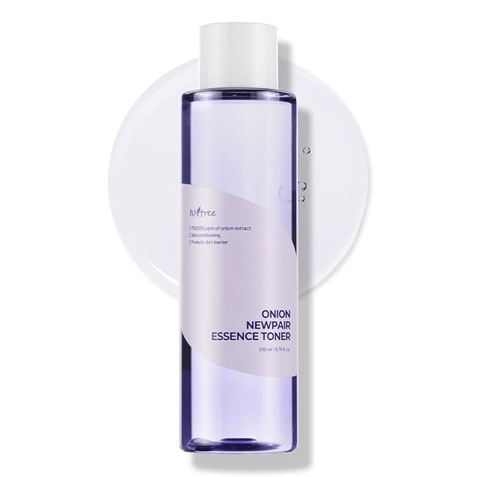 ISNTREE Onion Newpair Essence Toner 200ml 6.76fl.oz care for dark spots skin I Hydrating & Soothing Toner with Muan Red Onion Extract I Radiant, Skin Tone-up I Vegan facial Korean Skincare