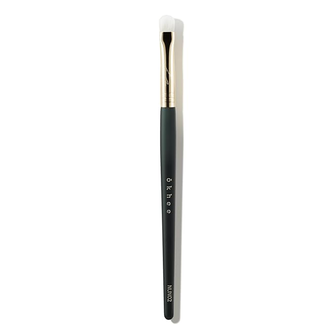 SOO ADOR okhee Point Eyeshadow Brush NUN02 – Professional Korean Eye Makeup Brush for Precise Detail Shadow, Strong Color Payoff, Under Eye & Point Application