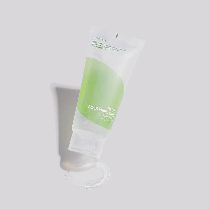 IsNtree Aloe Soothing Gel – 99% Jeju Aloe Vera for Face & Body | Lightweight Gel for Sensitive, Sun-Exposed, or Irritated Skin | 300ml / 10.14 fl oz | Fragrance-Free, Made in Korea