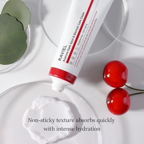 RAVIEL Acerola & Snail Mucin Dark Spot Care Cream for All Skin Types 1.7 fl oz, Dark Spot Corrector & Blemish Remover, Daily Skin Moisturizing Cream, Anti wrinkle, Anti aging
