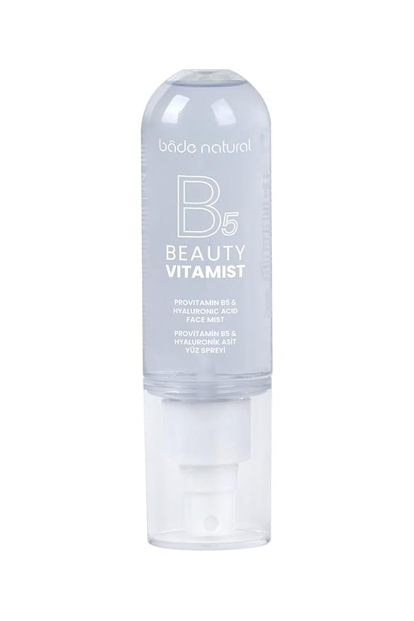 Bade Natural Vitamin Mist with ProVitamin B5 & Hyaluronic Acid – Deep Hydration Face Spray for Soft, Smooth & Supple Skin, Refreshing Facial Mist for Daily Moisture, 100 ml