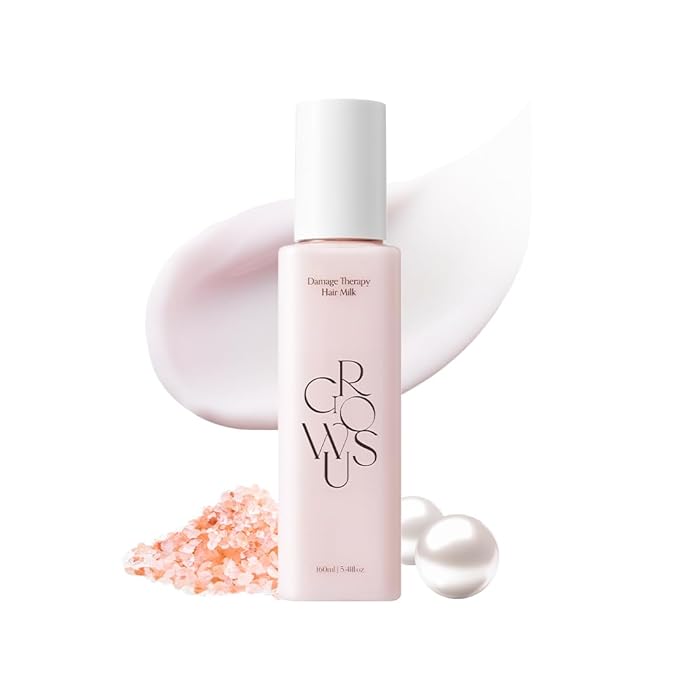 GROWUS Damage Therapy Hair Milk (5.41 fl oz) | Leave-In Hair Essence Lotion for Dry Frizzy Hair | Hydrating & Non-Greasy Volume Support K-Beauty