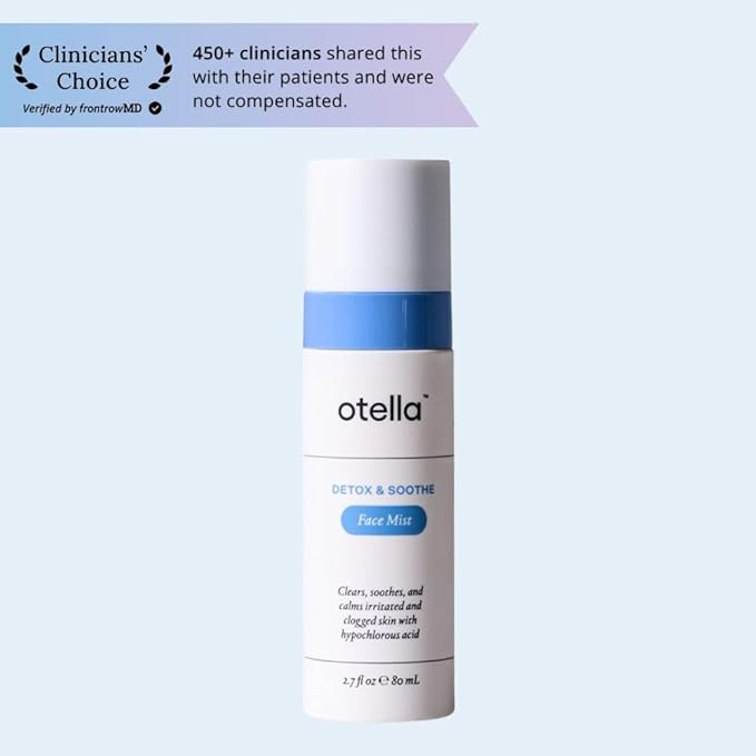Detox & Soothe Face Mist with Hypochlorous Acid .02% | 2.7 oz | Helps Reduce Redness, Irritation, Breakouts | Rosacea, Eczema, Sensitive-Skin Safe | Barrier Protecting & Skin Cleansing Toner