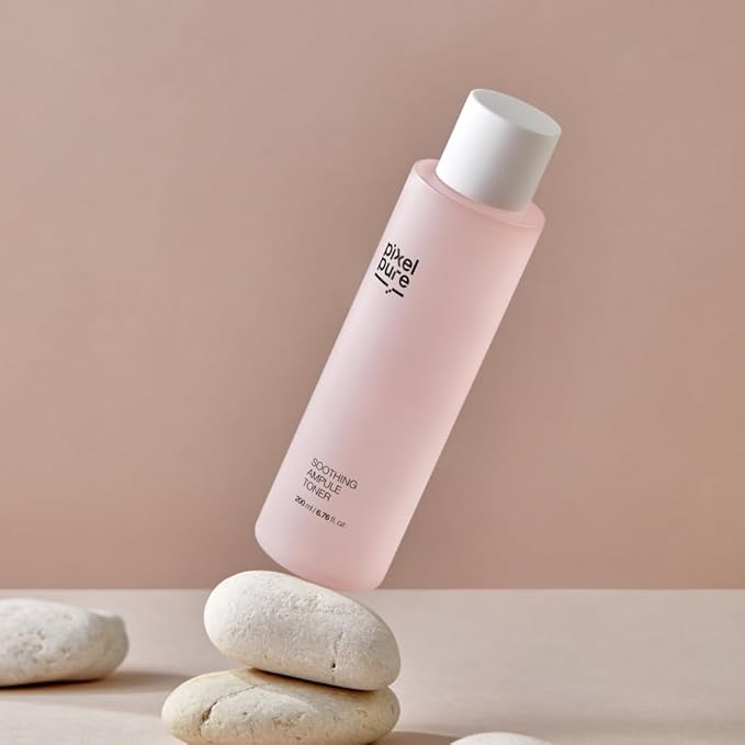 Soothing Ampoule Toner 200ml (6.76 fl oz) - Korean Skin Care Vegan Facial Toner with 50% Heartleaf Water & 3% Panthenol - Deep Hydration, Redness Relief & Calming K Beauty Liquid