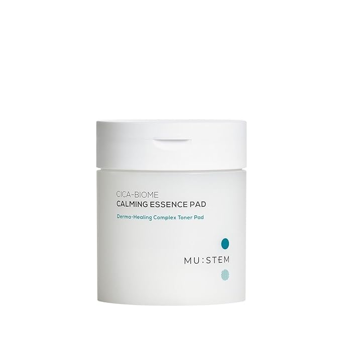 MU: STEM Hydrating, Brightening,Calming Essence Pad. Derma-Healing Complex Hydrogenated lecithin Toner Pads - Radiance Booster, Smooth, Soft, Illuminating Skin 60 Pads 5.75 Oz