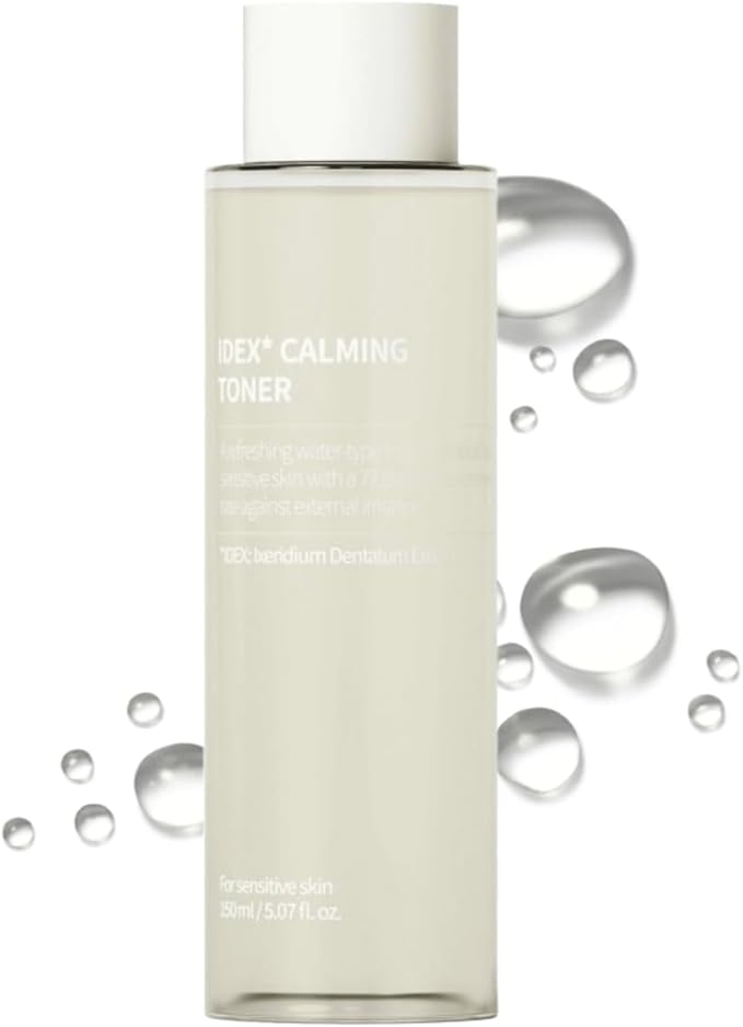 IDEX Calming Toner – Ultra-Light Watery Toner for Sensitive Skin, Daily Hydration & Soothing Relief with Ixeridium Dentatum Extract, Fragrance-Free (150ml / 5.07 fl.oz)