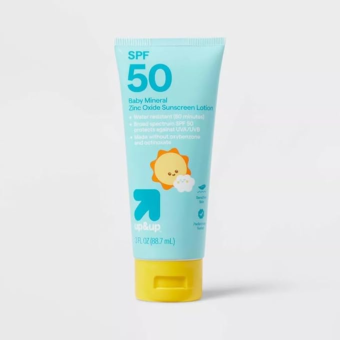 Baby Mineral Sunscreen Lotion - SPF 50-3oz - up&up