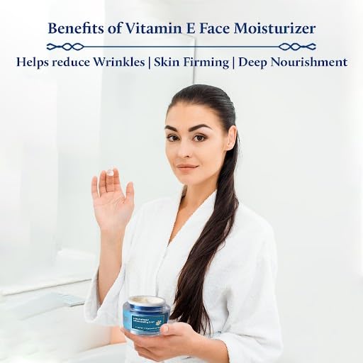 Blue Nectar Daily Face Moisturizer with Natural Vitamin E & Vitamin C for Women (1.7 Fl Oz) Natural Rose Face Toner for Glowing Skin & Pore Tightening(3.38Fl Oz)