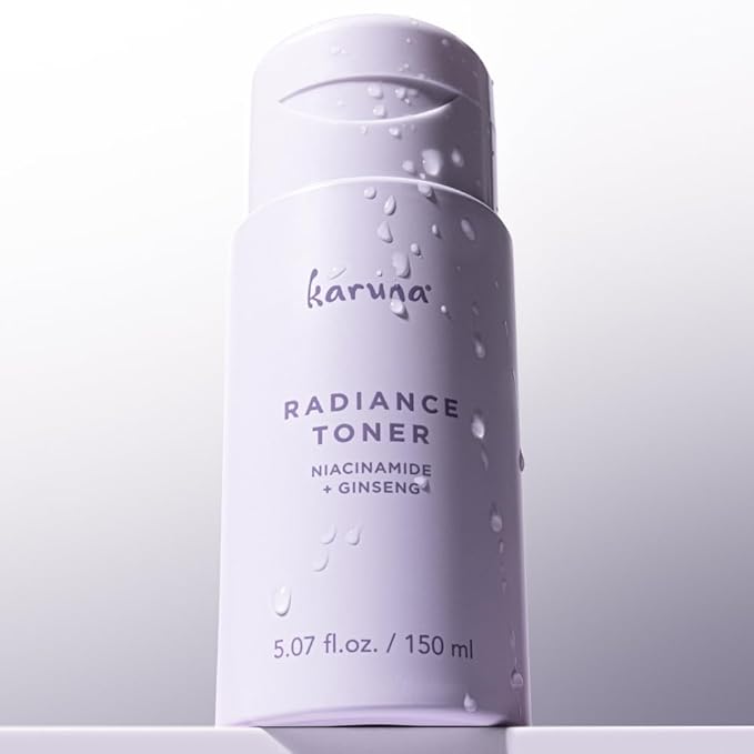 Karuna Hydrating Face Toner Anti Aging with Red Ginseng, Niacinamide & Paper Mulberry Exfoliating Facial Toner for Pore Minimization & Brightening Benefits for All Skin Types 150 ml