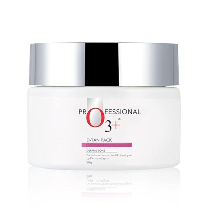 O3 Plus D-TAN Professional Pack For Instant Tan Removal For all skin Types 50g | 1.7 Oz (Pack of 2), White
