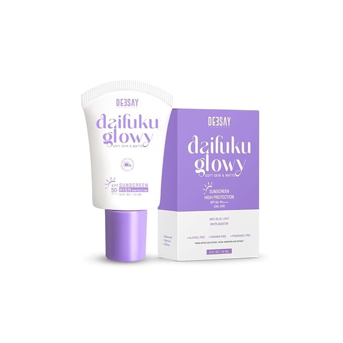 FacialxDeesay Glowy Soft Skin & Matte Sun High Protection Anti-Blue light, Revive and Nourish Skin, Tint Texture & Radiant Skin (15ml)