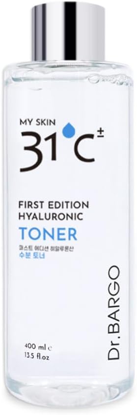 First Edition Hyaluronic Toner with Hyaluronic Acid, Niacinamide, and Oat Extract, Soothing, Moisturizing, Improves Radiance and Elasticity, Reduces Oiliness and Dryness. 13.5 fl.oz, White