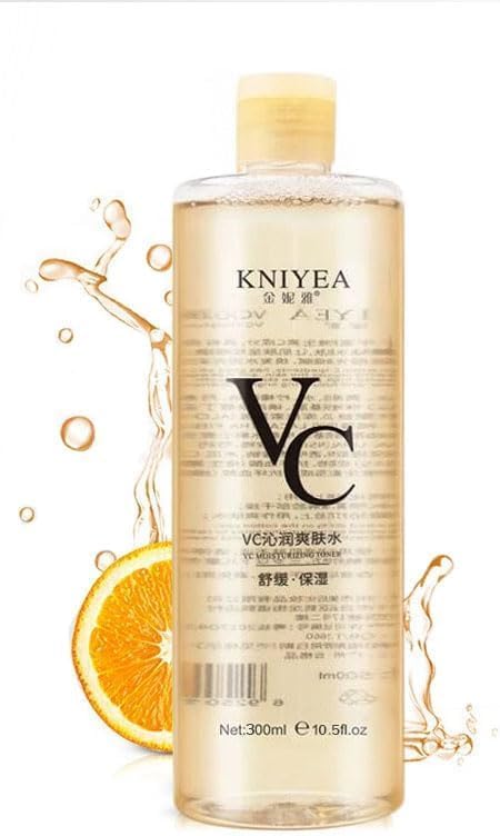 VC Toner-300ml,VC Toner Refreshing Hydrating Rejuvenating,VC Water Contains VC Ingredients Deeply Hydrate and Enhance Skin Elasticity,Deep Moisturing,Refreshing Water Lotion for All Skin Types