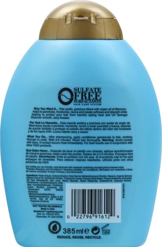 OGX Renewing + Argan Oil of Morocco Conditioner, Repair Conditioner & Argan Oil Helps Strengthen & Repair Dry, Damaged Hair, Paraben-Free, Sulfate-Free Surfactants, 13 fl. oz (Pack of 2)