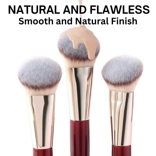 BLISSHI-Foundation Brush- Contoured makeup Brush-Perfect for Cream and Liquid Foundation Application-Blushing-Bronzer-Ideal for Blending and Highlighting Face Brush