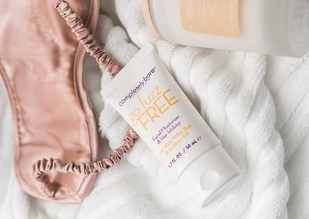 Completely Bare go fuzz FREE Face Moisturizer & Hair Inhibitor - Anti-Aging Extracts & Hair Minimizers