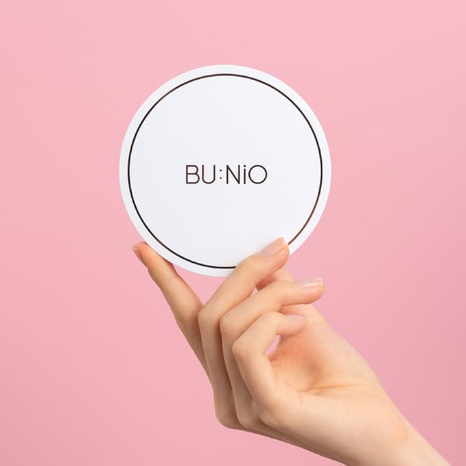 BU:NiO Calming Cool Tone up sun Cushion Foundation SPF50+ CC/BB Cream(0.88FlOz) Transparent&Natural tone-up&Even skin tone-Whitening&Wrinkle Improvement,Derma tested (PINK BEIGE, 0.88Fl Oz( Main))