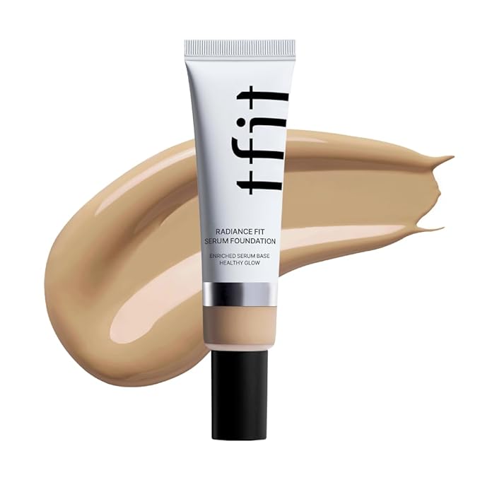 Radiance Fit Serum Foundation - Flawless Coverage, Dewy finish, Long-lasting, Lightweight, Korean Makeup,1.05 Oz. (W2.5 Honey, 1.05 Oz.)