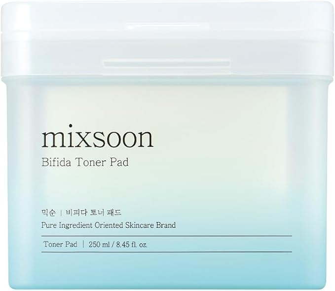 mixsoon Bifida Toner Pad,Moisture Barrier, Bifida Ferment Lysate, Rayon Sponge Pad (250ml/8.45fl.oz/120 Sheets)