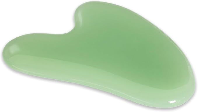 Gua Sha Jade Stone Gua Sha Massage Tool, Guasha Tool for Face and Body Skin Massage. Tools for SPA Acupuncture, Pink Stone for Body Face Neck and Eye, Skin Care Gift for Woman