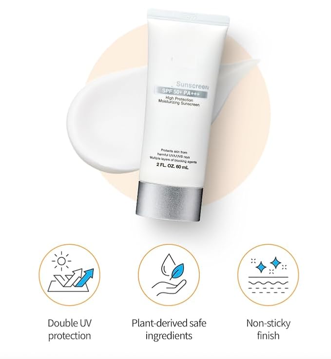 Sunscreen White SPF 50+ PA+++ 60ml, Pack of 2