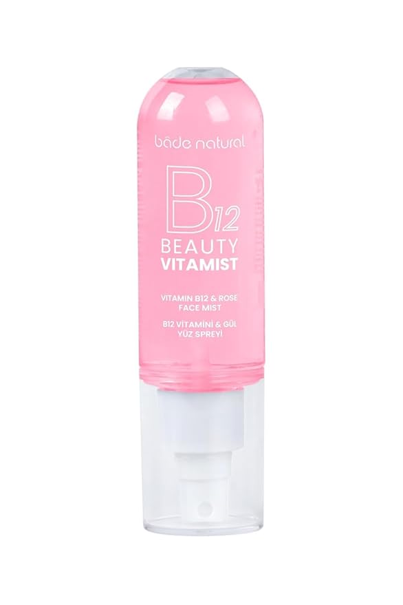 Bade Natural Vitamin Mist with B12 & Rose Water – Refreshing Face Spray for Radiant, Hydrating and Revitalizing Facial Mist for Daily Use, 100 ml