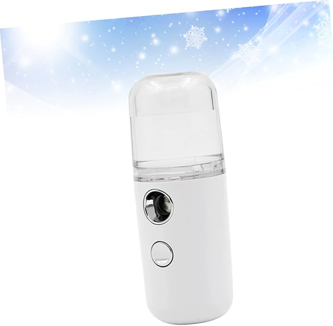 PartyKindom 1Pc Portable Mini Nano Mist Sprayer Facial Humidifier for Skin Moisturizing with Essential Oil Compatibility Compact Handheld Air Moistener for Indoor Use