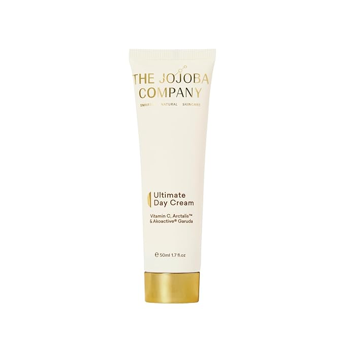 Jojoba Ultimate Day Cream with Vitamin C, Arctalis & Akoactive Garuda – Firming & Lifting Anti-Aging Moisturizer – Smooths Fine Lines – Blue Light Protection – Hydrating Face Cream – 50ml