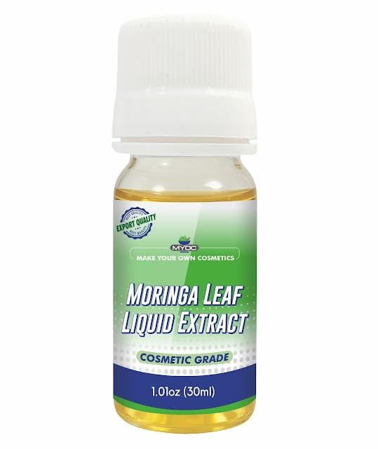 Moringa Leaf Liquid Extract | Cosmetic Grade Botanical Ingredient | Non-Edible | Herbal Extract for DIY Skincare & Haircare | 30ml / 1.01 Fl Oz