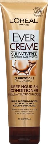 L'Oreal Paris Hair Conditioner for Dry Hair,Triple Action Hydration,Apricot Oil Infused,EverPure,8.5 Fl Oz (Packaging May Vary),(Pack of 6)